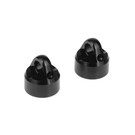 Tekno RC TKR6712A  Shock Caps (7075, emulsion, black ano, 2pcs)