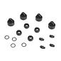 Tekno RC TKR6712  Shock/Cartridge Cap & Bushing Set (4pcs each, EB410)