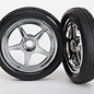 Traxxas TRA6975  Front 5-spoke chrome wheels & Tires (2)