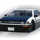 Colt M1129  Colt 200mm Body Toyota AE86 w/ Decal w/ Mask