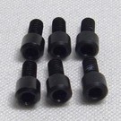 Xenon OPT-0080K  Black Machine Cut Rear Wheel 2mm Hex Screws (6pcs)