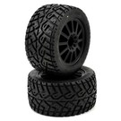 J Concepts JCO3056-3040  2.8" G-Locs Tires on Black Wheels for E-Stampede E-Rustler 30563040