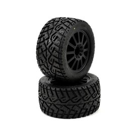 J Concepts JCO3056-3040  2.8" G-Locs Tires on Black Wheels for E-Stampede E-Rustler 30563040
