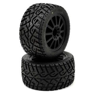 J Concepts JCO3056-3040  2.8" G-Locs Tires on Black Wheels for E-Stampede E-Rustler 30563040