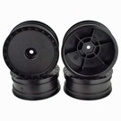 DE Racing DER-BB4-KFB  Black Borrego 2.2 1/10 Buggy Front Wheels 12mm Hex (4) for B6.2 B6 Customworks