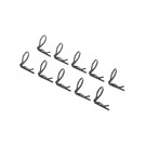 Traxxas TRA3935A  Angled Body Clip (Black) (10pc)