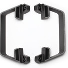 Traxxas TRA5833G  Grey LCG Nerf Bars (Low Center of Gravity): Slash 2wd & Drag Slash