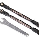Traxxas TRA8547A  Unlimited Desert Racer Grey Front Toe Links w/ Wrench