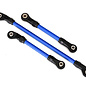 Traxxas TRA8146X  TRX-4 Steering Link/Draglink/Panhard Link (Blue Powdered Coated Steel)