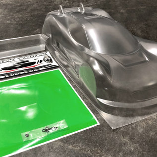 Exotek Racing EXO1884  J-ZERO 1/10 190mm USGT Race Body, Clear Lexan w/ Wing