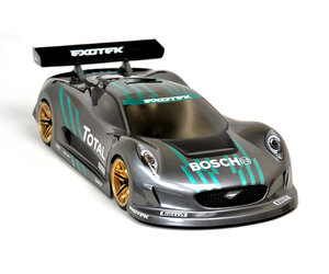 EXO1884 J-ZERO 1/10 190mm USGT Race Body, Clear Lexan w/ Wing