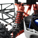 Racers Edge RCE1850R  Slash 2/4WD Aluminum Rear Shock (pr) - Red