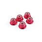 RocheRC USA ROC-510004 M4 Aluminum Locknut (Red), 5 pcs
