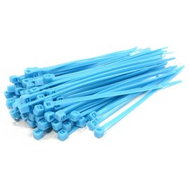 Integy C23386LIGHTBLUE  Light Blue Plastic Tie Wrap Size Small (100)