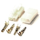 Integy C23353WHITE 7.2V Type Gold Plated Connector Set (Tamiya)