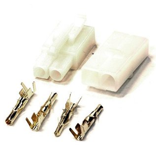 Integy C23353WHITE 7.2V Type Gold Plated Connector Set