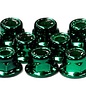 Integy C24434G  Green 4mm Flanged Locknuts (10)