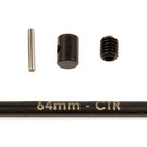 Team Associated ASC92217  RC10B74 Center CVA Bones, 64 mm