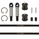 Team Associated ASC92197  RC10B74 FT Front DCV Set