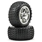 Traxxas TRA2470R Tracer Chrome Wheels 2.2 Bandit W/Alias Tires Rear (2)