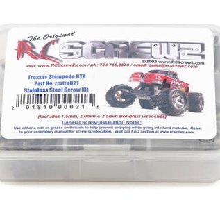 RC SCREWZ RCZTRA021 Traxxas Stampede XL5 Stainless Steel Screw Kit