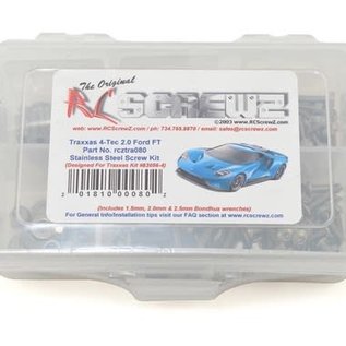 RC SCREWZ RCZTRA080 Traxxas 4Tec 2.0 Ford GTSeries Stainless Steel Screw Kit