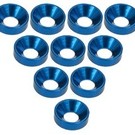 3-Racing 3RAC-WC3/BU Blue Aluminum M3 CSK Washers (10)