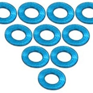 3-Racing 3RAC-WF305LB Light Blue Aluminum M3 Flat Washer 0.5mm (10)