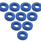 3-Racing 3RAC-WF315BU Blue Aluminum M3 Flat Washer 1.5mm (10)