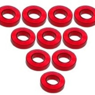 3-Racing 3RAC-WF315RE Red Aluminum M3 Flat Washer 1.5mm (10)