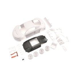 Kyosho KYOMZN195  Audi R8LMS Night-R White Body Set w/Wheel