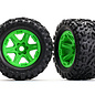 Traxxas TRA8672G  E-Revo VXL Talon EXT Tires & Green Wheels (2) (17mm splined)