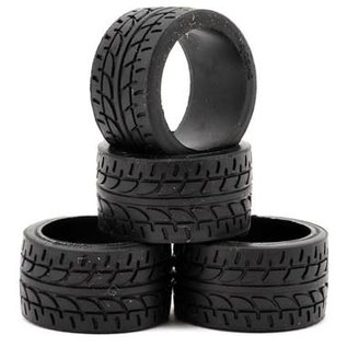 Kyosho KYOMZW38-10B  Mini-Z 11mm Wide Racing Radial Tires 10°  Shore (4)