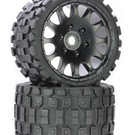 Power Hobby PHBPHT1131R  Scorpion Belted Soft Tires on Black Wheels 17mm Hex (2) 1131R