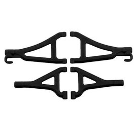 RPM R/C Products RPM80692  Black Front Upper & Lower A-Arm Set  for 1/16 E-Revo