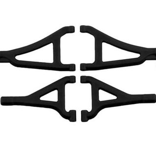 RPM R/C Products RPM80692  Black Front Upper & Lower A-Arm Set  for 1/16 E-Revo