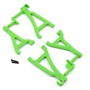 RPM R/C Products RPM80694  Green Front Upper & Lower A-Arm Set  for 1/16 E-Revo