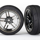 Traxxas TRA8373  4-Tec 2.0 On-Road Black Chrome Front Tires (2)