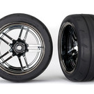 Traxxas TRA8374  4-Tec 2.0 On-Road Black Chrome Extra Wide Rear Tires (2)