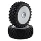 Proline Racing PRO9067-31  Badlands MX Pre-Mounted 1/8 Buggy Tires (White) (2)
