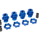 Traxxas TRA6856X  17mm Blue Alu Wheel Adapter Set (4) Hoss Rustler Slash Stampede