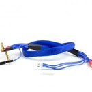 Avid RC AV1402-BLU  2S Blue Charge Lead Cable w/4mm & 5mm Connector