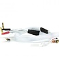 Avid RC AV1402-WHT  2S White Charge Lead Cable w/4mm & 5mm Bullet Connector (2')