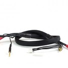 Avid RC AV1402-BLK  2S Black Charge Lead Cable w/4mm & 5mm Connector