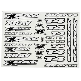 Xray XRA397326  XRAY T4 Sticker Decal Sheet (White)