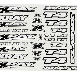 Xray XRA397326  XRAY T4 Sticker Decal Sheet (White)