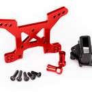 Traxxas TRA6739R  Red Alu Front Shock Tower: Rustler 4x4 & Hoss 4x4