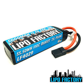 Trinity LF4029 LiPo Factory 3S 11.1v 5000mah 55C LiPo w/ Traxxas Plug