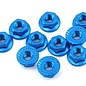 Yeah Racing YEA-LN-M4S-DB  Blue Aluminum 4mm Serrated Wheel Nuts (10)