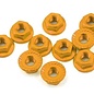 Yeah Racing YEA-LN-M4S-OR  Orange Aluminum 4mm Serrated Wheel Nuts (10)